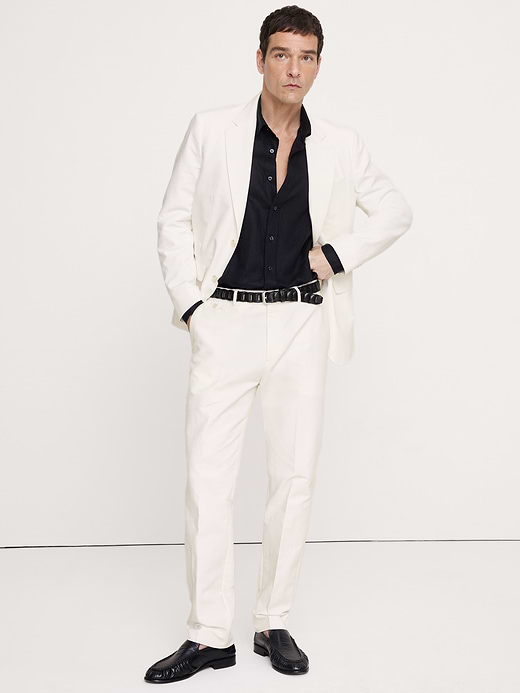 Banana Republic Tailored Slim-Fit Italian Cotton-Linen Suit Jacket — photo 6