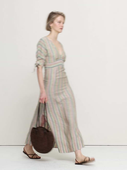 Banana Republic Linen Tie-Sleeve Midi Dress — photo 5