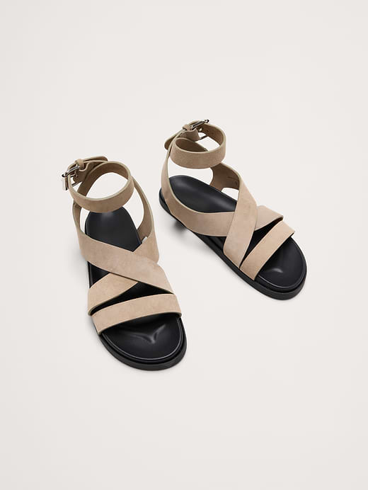 Banana Republic Italian Suede Ankle-Strap Sandal — photo 4