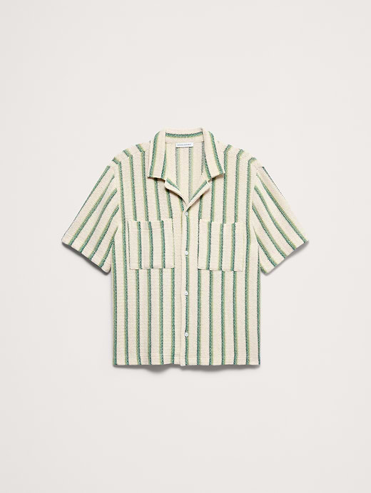 Banana Republic Stripe Knit Resort Shirt — photo 5