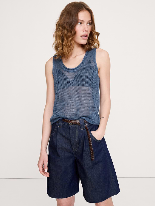 Banana Republic Heirloom Linen Sweater Tank — photo 1