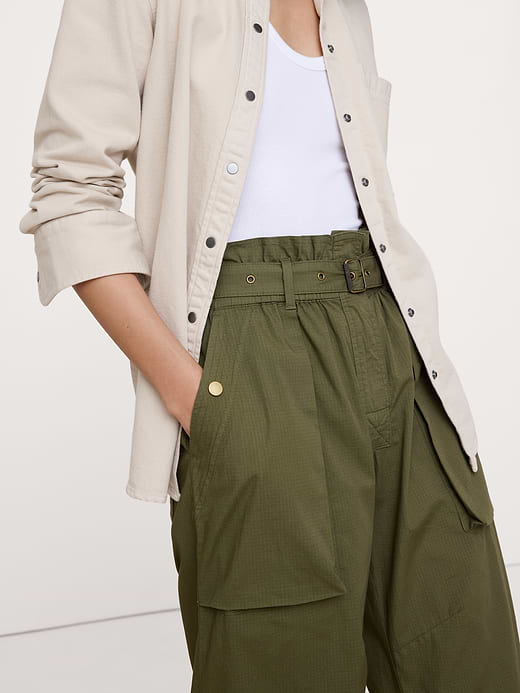 Banana Republic Ripstop Cotton Paperbag Pant — photo 4