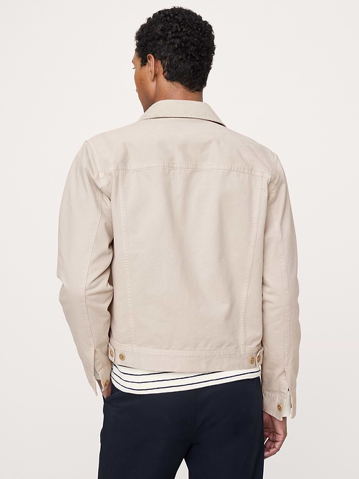 Banana Republic Cotton Twill Mechanic's Jacket with Corduroy Collar — photo 3