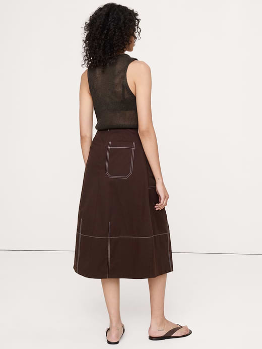 Banana Republic Barrel Midi Skirt — photo 3