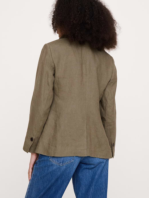 Banana Republic Slim Linen Blazer — photo 3