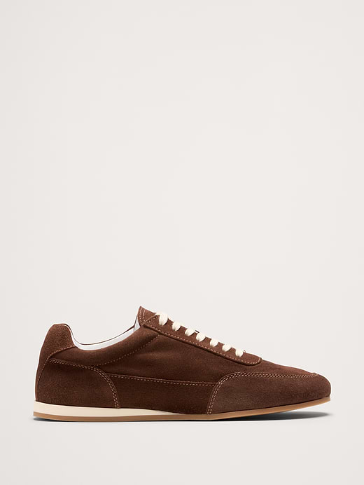 Banana Republic Italian Suede Low-Pro Sneaker — photo 1