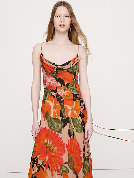 Banana Republic Bias-Cut Georgette Slip Maxi Dress — photo 4