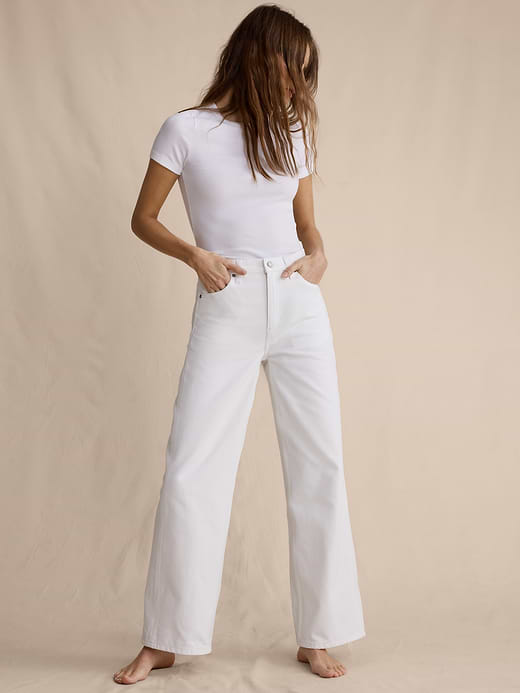 Banana Republic The Icon Classic Wide-Leg Crop Jean — photo 5