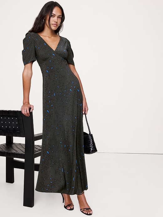 Banana Republic Matte Silk Maxi Dress — photo 1