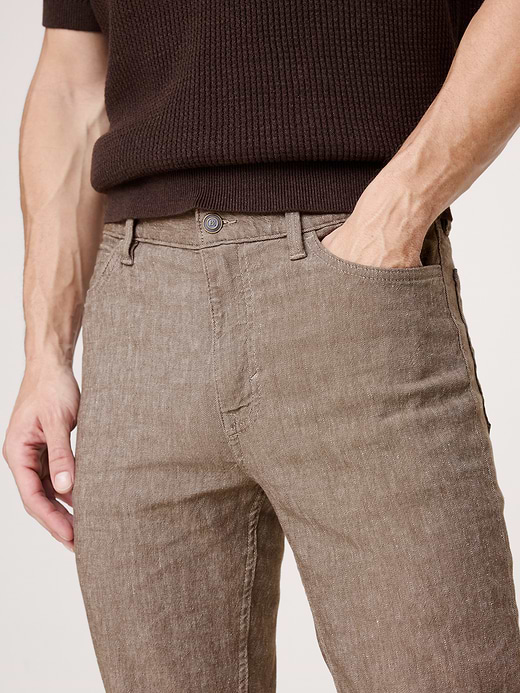 Banana Republic Slim Linen-Cotton Traveler Pant — photo 4