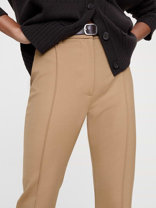 Banana Republic High-Rise Skinny Flare Stretch Wool-Blend Pant — photo 4