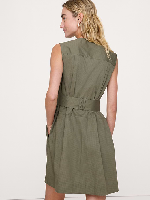 Banana Republic Stretch-Cotton Utility Mini Dress — photo 3
