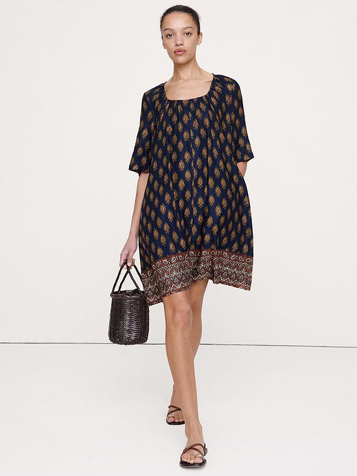 Banana Republic Viscose-Linen Scoop-Neck Mini Dress — photo 1