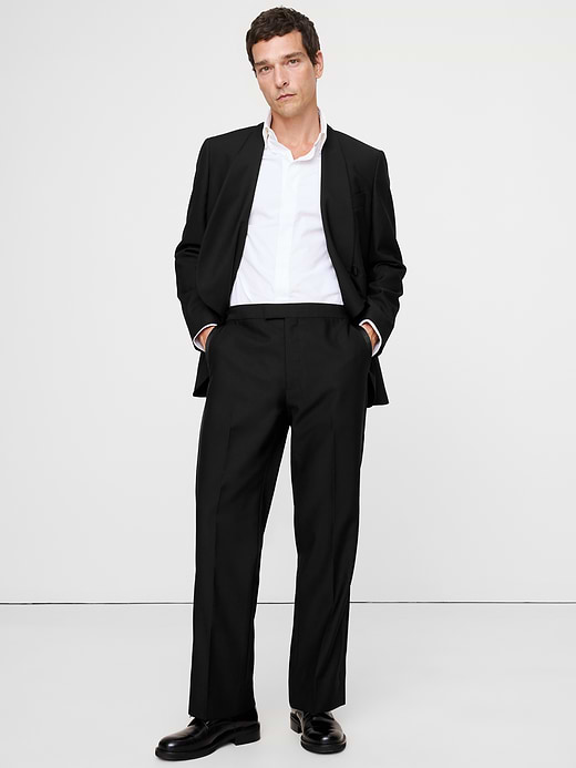 Banana Republic Straight Italian Barathea Tuxedo Pant — photo 1