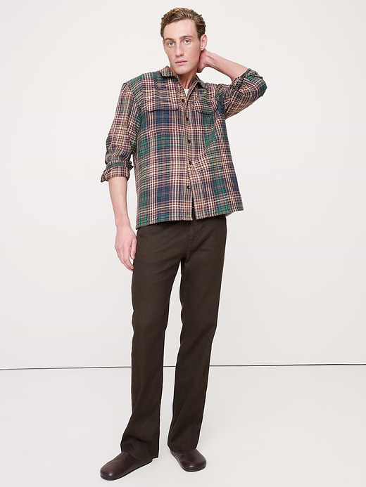 Banana Republic Straight Linen-Cotton Traveler Pant — photo 1
