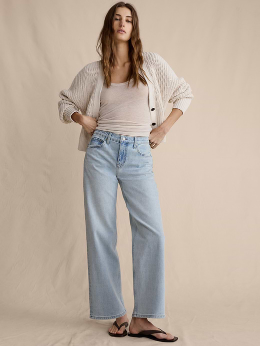 Banana Republic Mid-Rise 90s Loose Crop Jean — photo 1