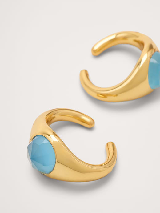 Banana Republic Blue Chalcedony Ear Cuff — photo 4