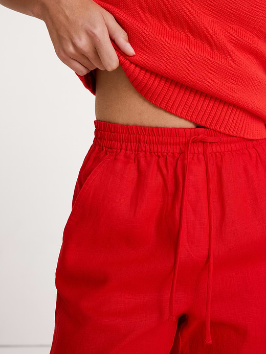 Banana Republic The Getaway Straight-Leg Pull-On Pant in Linen — photo 4