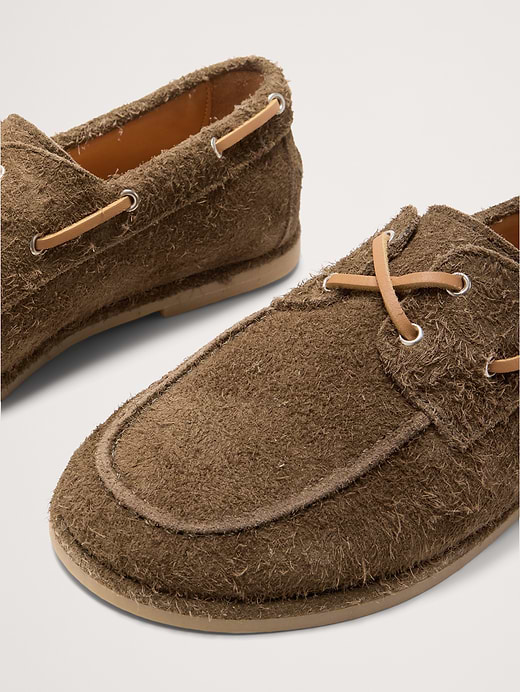 Banana Republic Textured Italian Suede Boat Shoe — photo 7