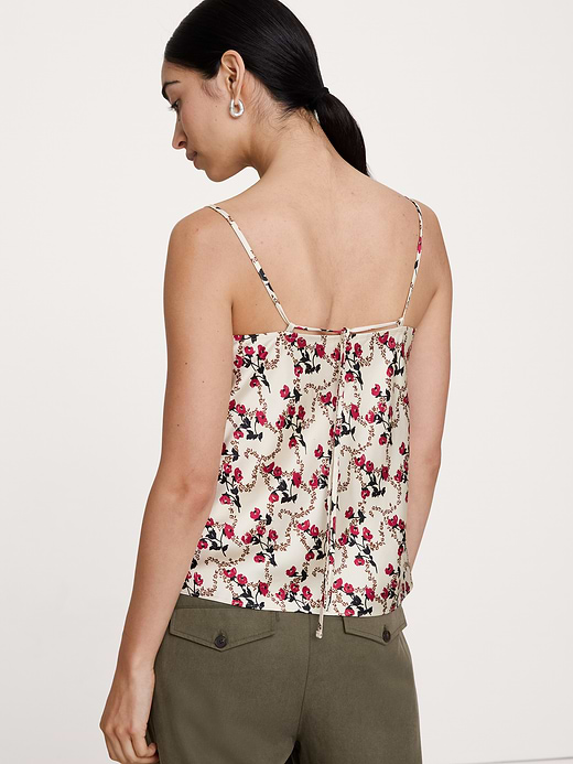 Banana Republic Stretch-Satin Lace-Trim Camisole — photo 3