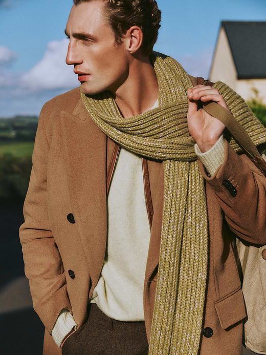 Banana Republic Chunky Alpaca-Wool Blend Ribbed Scarf — photo 3