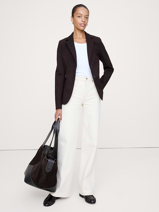 Banana Republic Slim Everywhere Ponte Blazer — photo 1