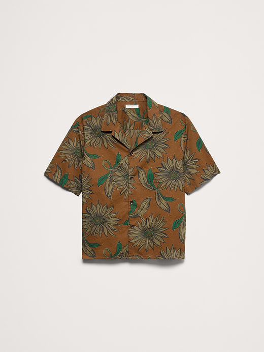 Banana Republic Relaxed-Fit Cotton Slub Resort Shirt — photo 5