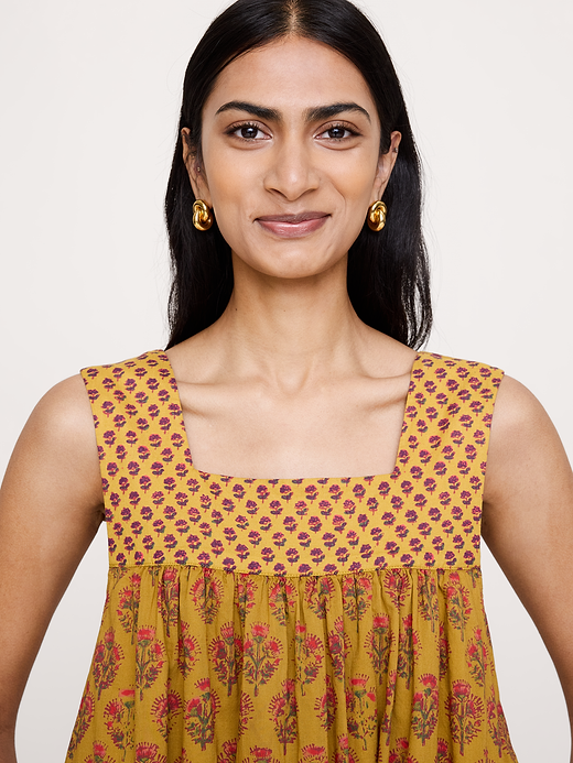 Banana Republic Cotton Square-Neck Dress — photo 4