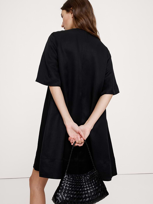 Banana Republic Viscose-Linen Scoop-Neck Mini Dress — photo 3