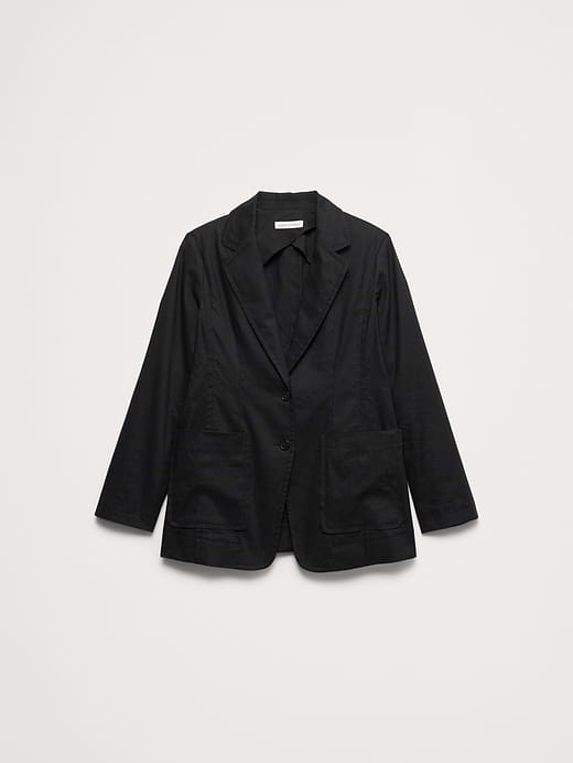 Banana Republic Relaxed Stretch Linen-Viscose Blazer — photo 5