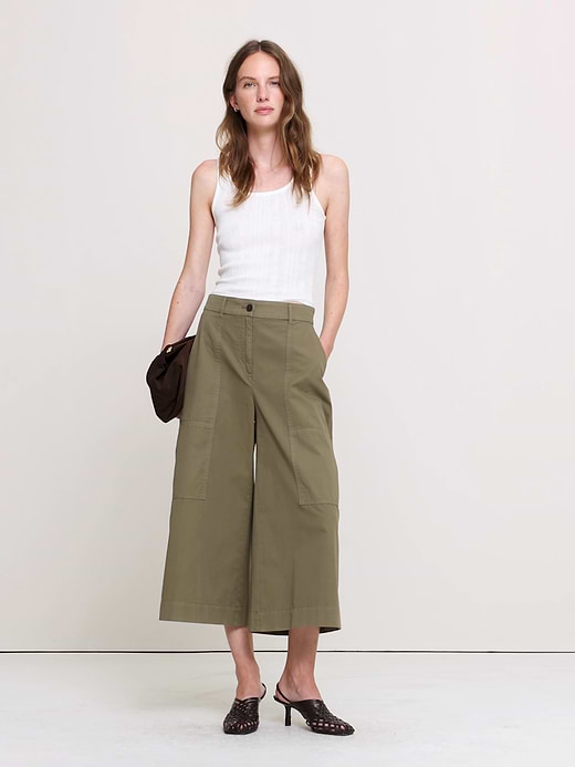 Banana Republic Cotton Twill Culotte — photo 6