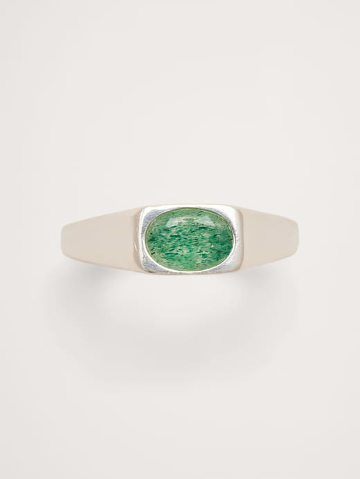Banana Republic Small Jade Signet Rng — photo 4
