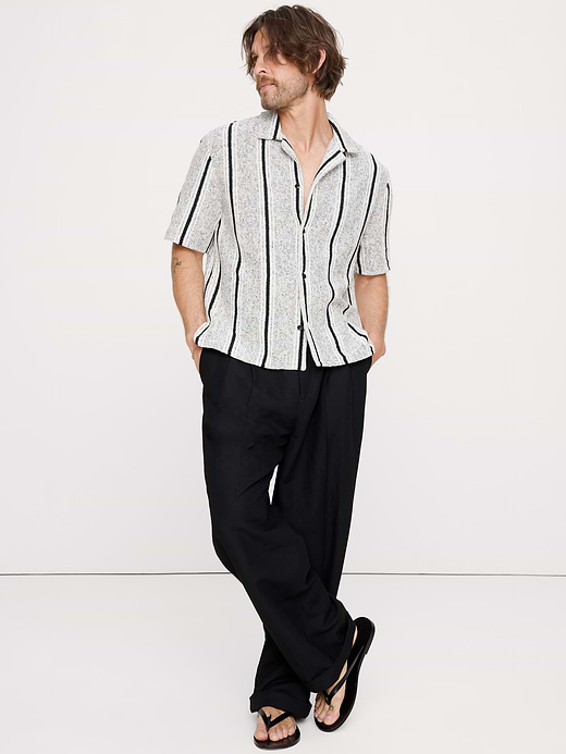 Banana Republic Relaxed-Fit Striped Resort Shirt — photo 1