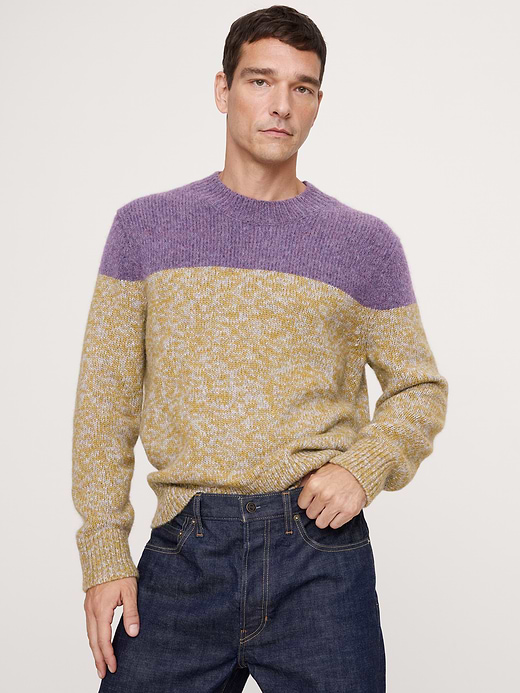 Banana Republic Alpaca-Wool Blend Color-Blocked Sweater — photo 1