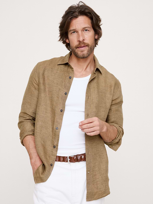 Banana Republic Slim-Fit Linen Shirt — photo 1