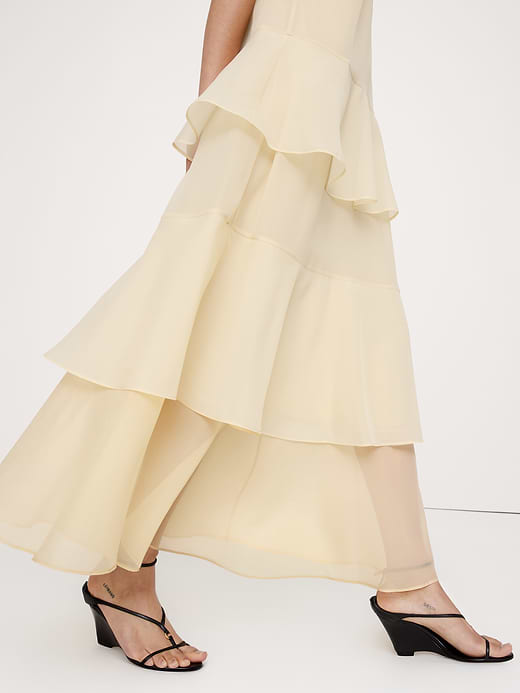 Banana Republic Organza Tiered Maxi Dress — photo 5