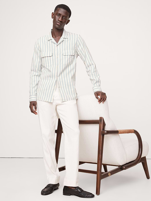 Banana Republic Textured Stripe Resort Shirt — photo 6