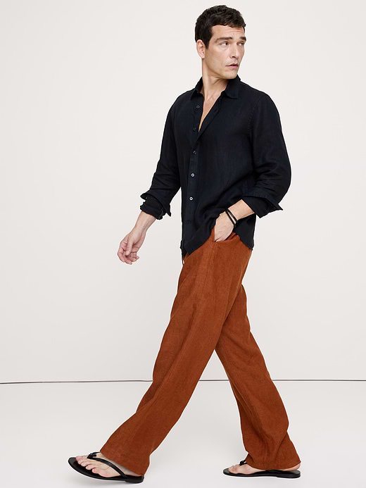 Banana Republic Relaxed Linen Pull-on Beach Pant — photo 4