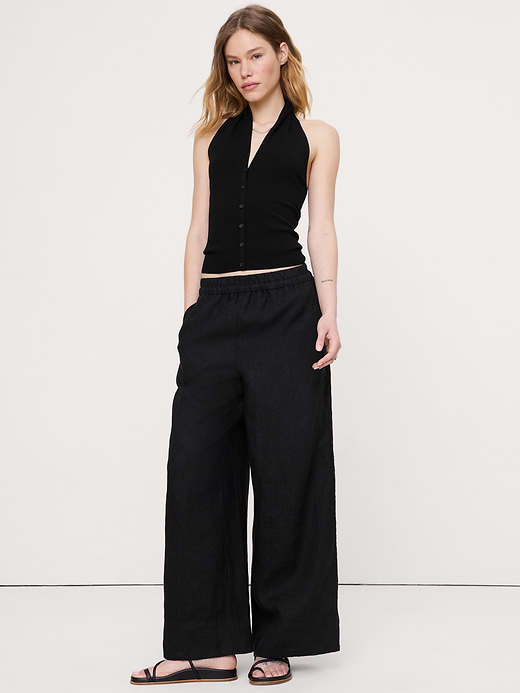 Banana Republic Sculpted Button-Front Halter Top — photo 4