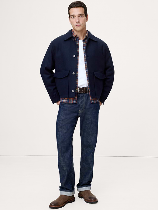 Banana Republic Double-Faced Wool-Blend Utility Jacket — photo 1
