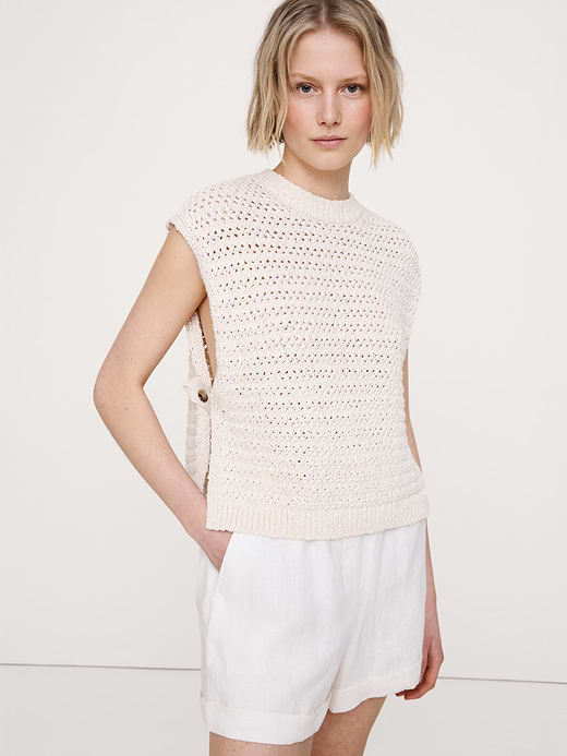 Banana Republic 3.5" Paperbag-Waist Pull-On Linen Short — photo 6