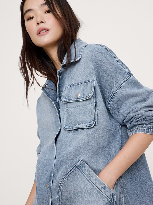 Banana Republic Washed Cotton Chore Jacket — photo 4