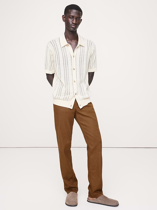 Banana Republic Slim Linen-Cotton Traveler Pant — photo 1
