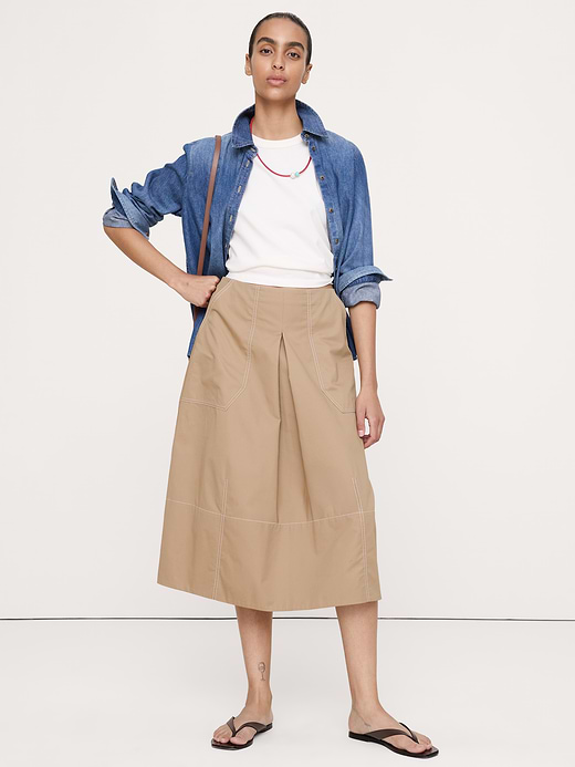 Banana Republic Barrel Midi Skirt — photo 1