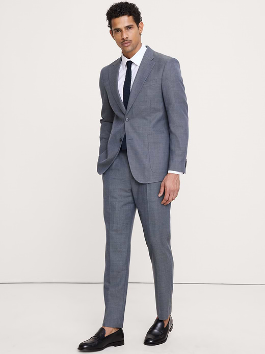 Banana Republic Tailored Slim-Fit Italian Wool Ventile Suit Jacket — photo 6