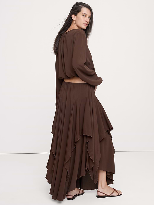 Banana Republic Georgette Tie-Neck Blouse — photo 3