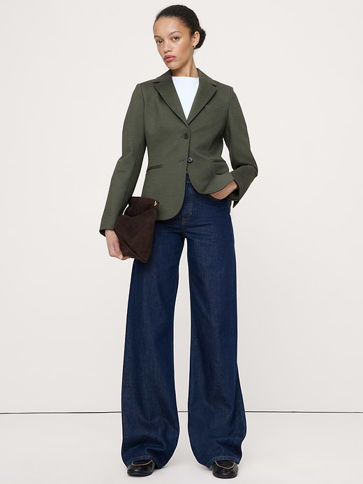 Banana Republic Slim Everywhere Ponte Blazer — photo 1