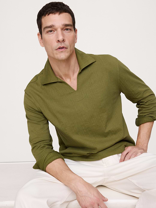 Banana Republic Jacquard Popover Polo — photo 4
