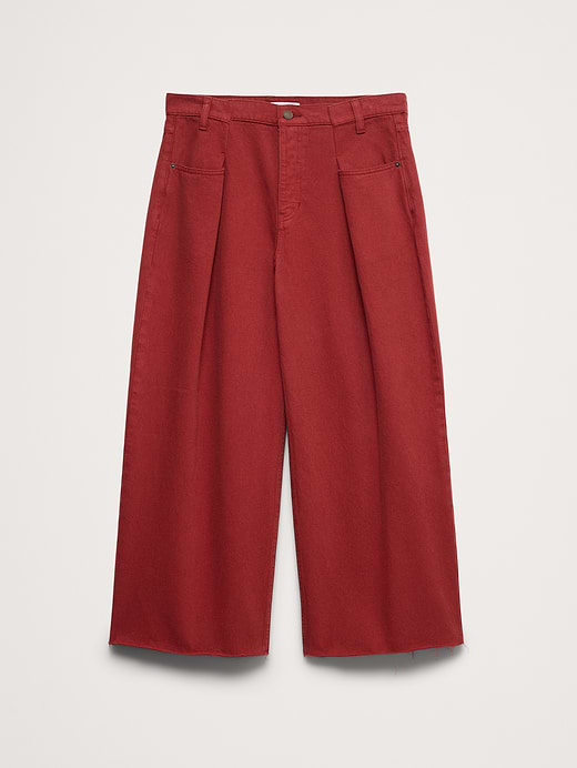 Banana Republic Mid-Rise Loose Pleated Crop Jean — photo 6