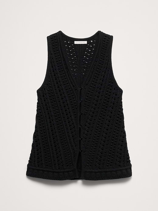 Banana Republic Cotton Crochet Sweater Vest — photo 5